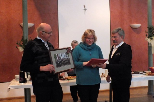 Niederbronn les Bains: Chorempfang durch Kirchenchor St. Martin