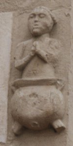 Relief des Kirchenpatrons